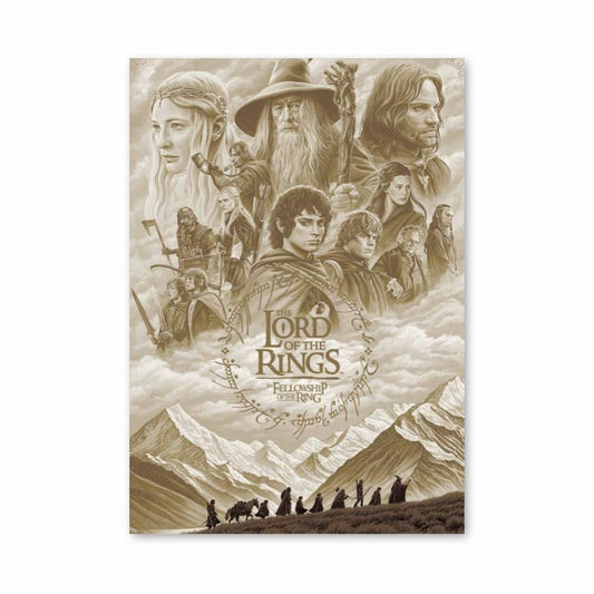 Poster LOTR Beige