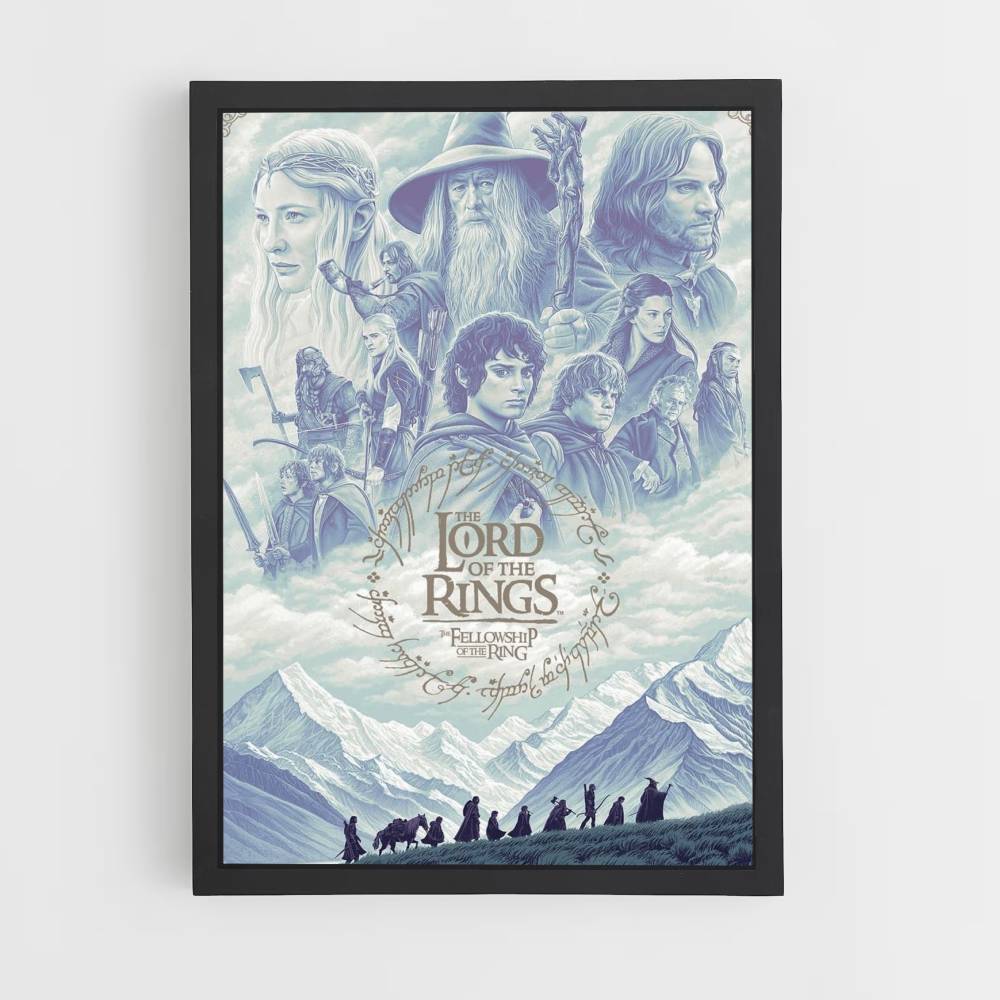 Poster LOTR Blau