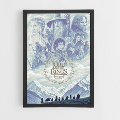 Poster LOTR Blau