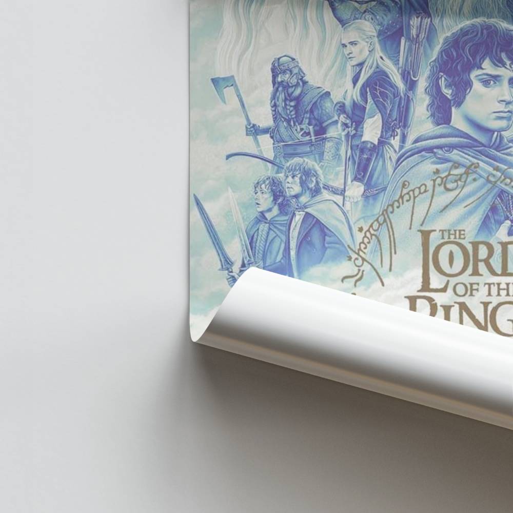 Poster LOTR Blau