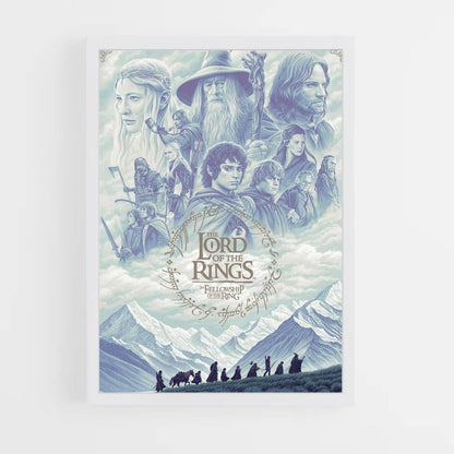 Poster LOTR Blau