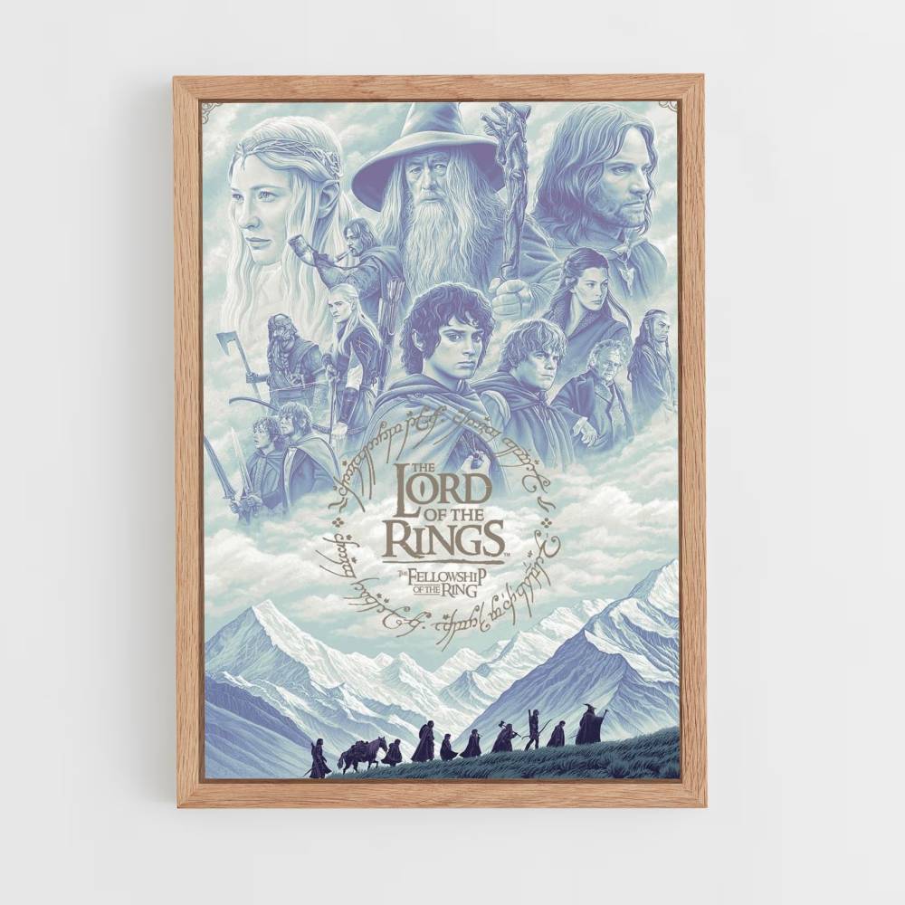 Poster LOTR Blau