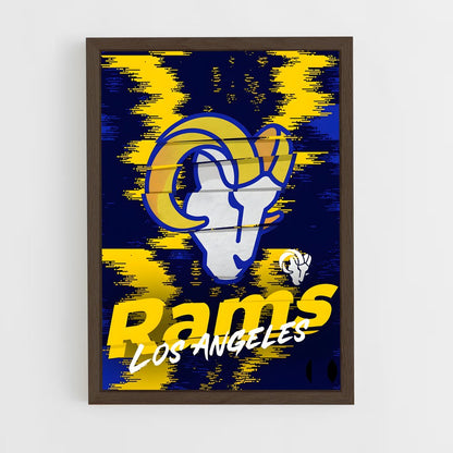 los-angeles-rams-13 cadre Bois foncé