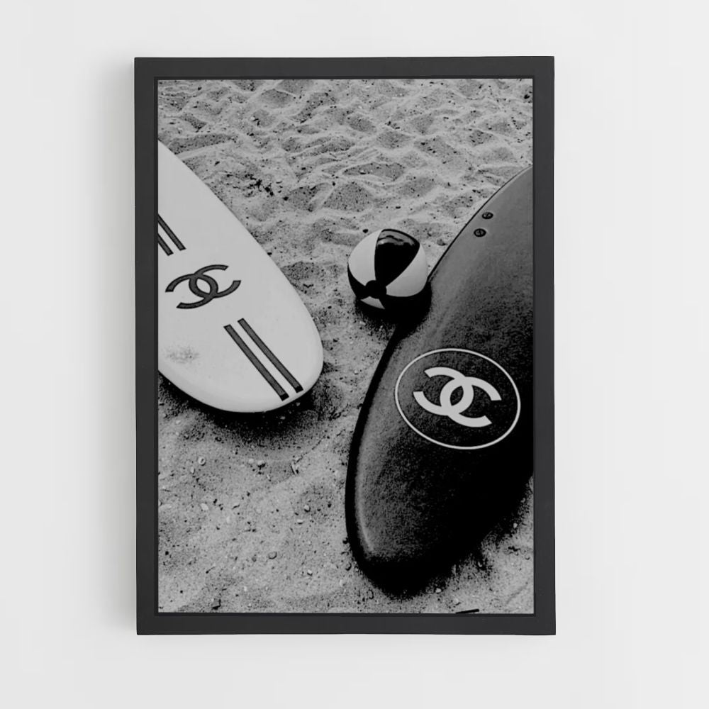 Chanel Surfbrett-Poster