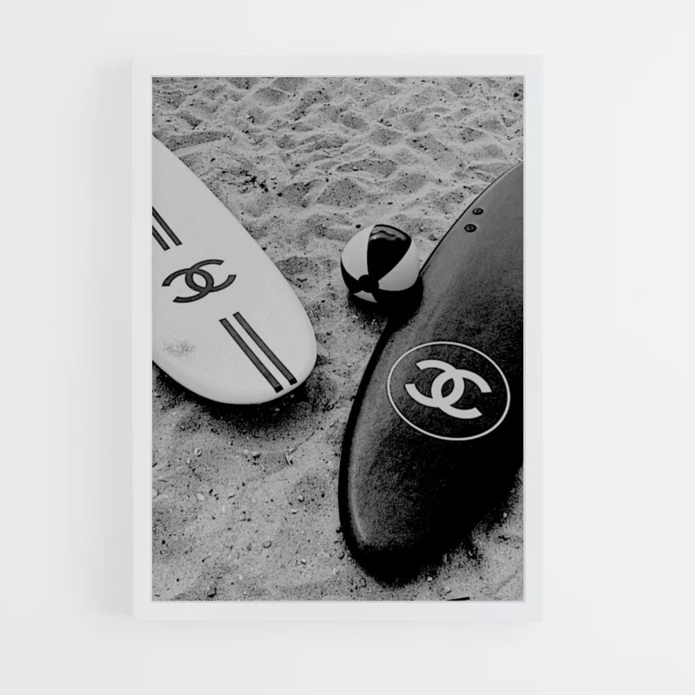 Chanel Surfbrett-Poster