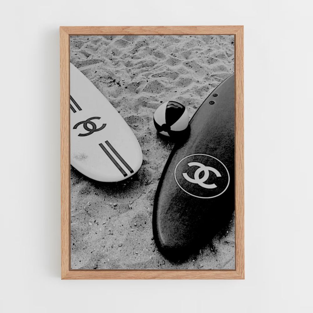 Chanel Surfbrett-Poster