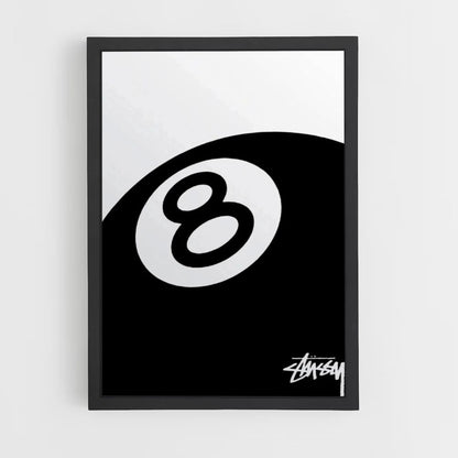 Poster Stussy Billard 8