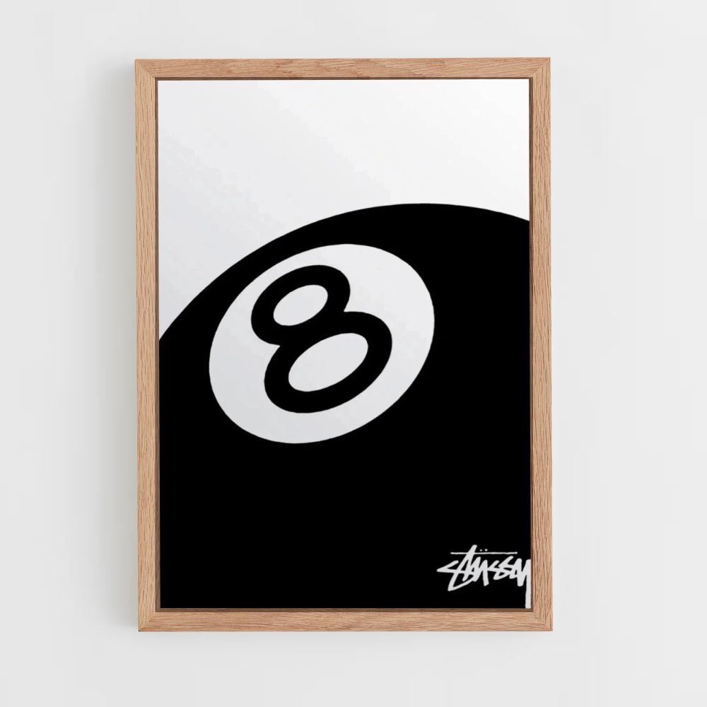 Poster Stussy Billard 8