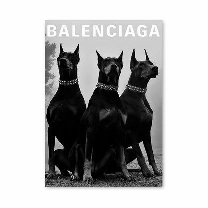 Balenciaga-Hundeplakat