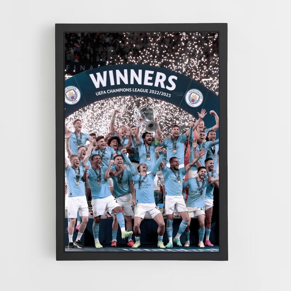 Manchester City-Feierplakat