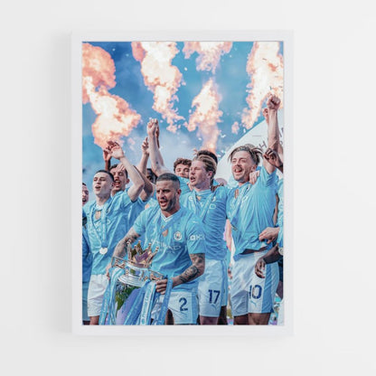 Poster Feuer in Manchester City