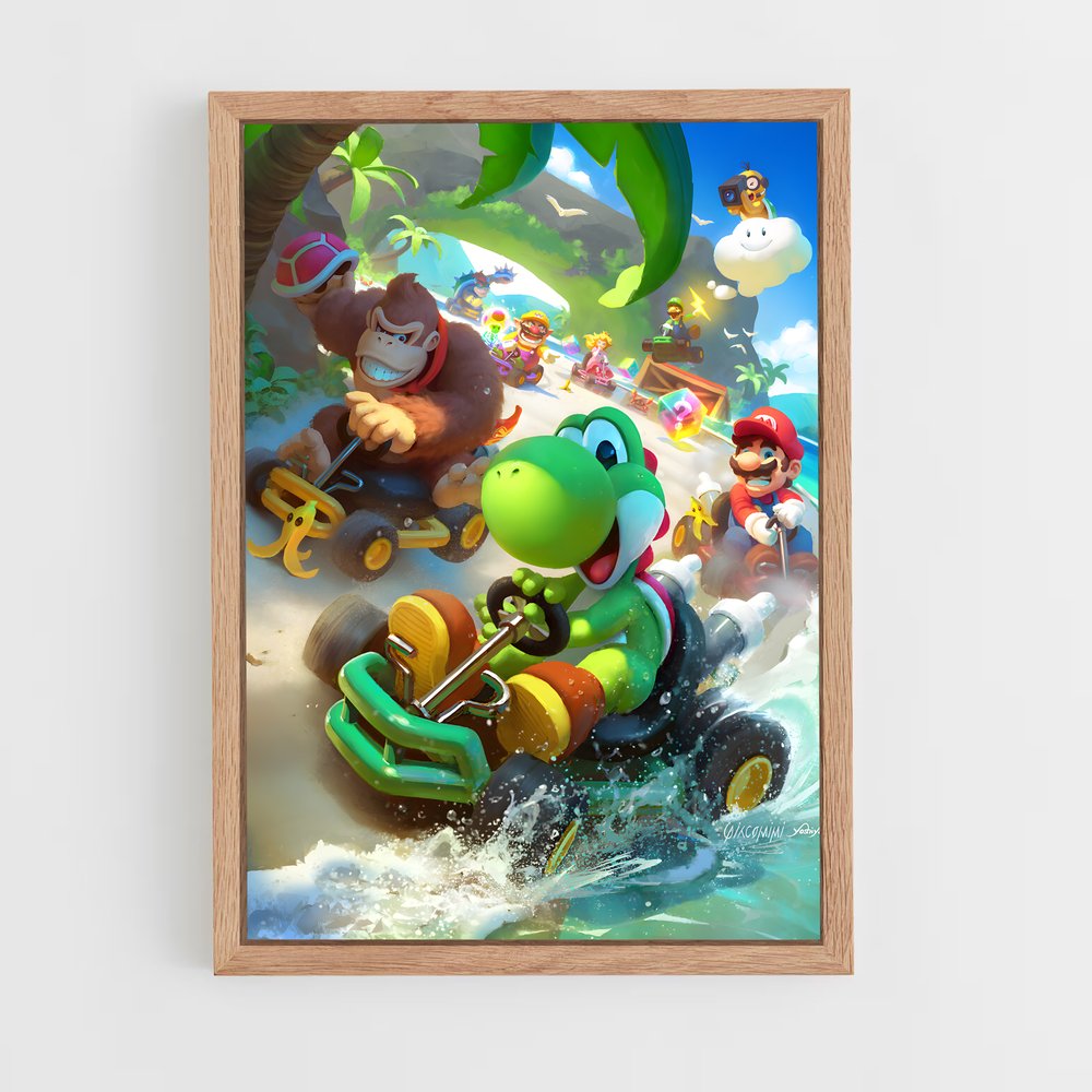 mario-9 cadre Bois clair