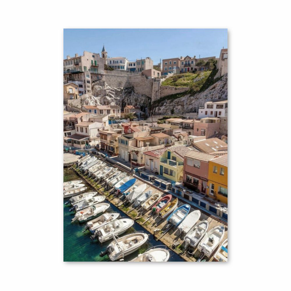 Plakat zum Hafen von Marseille