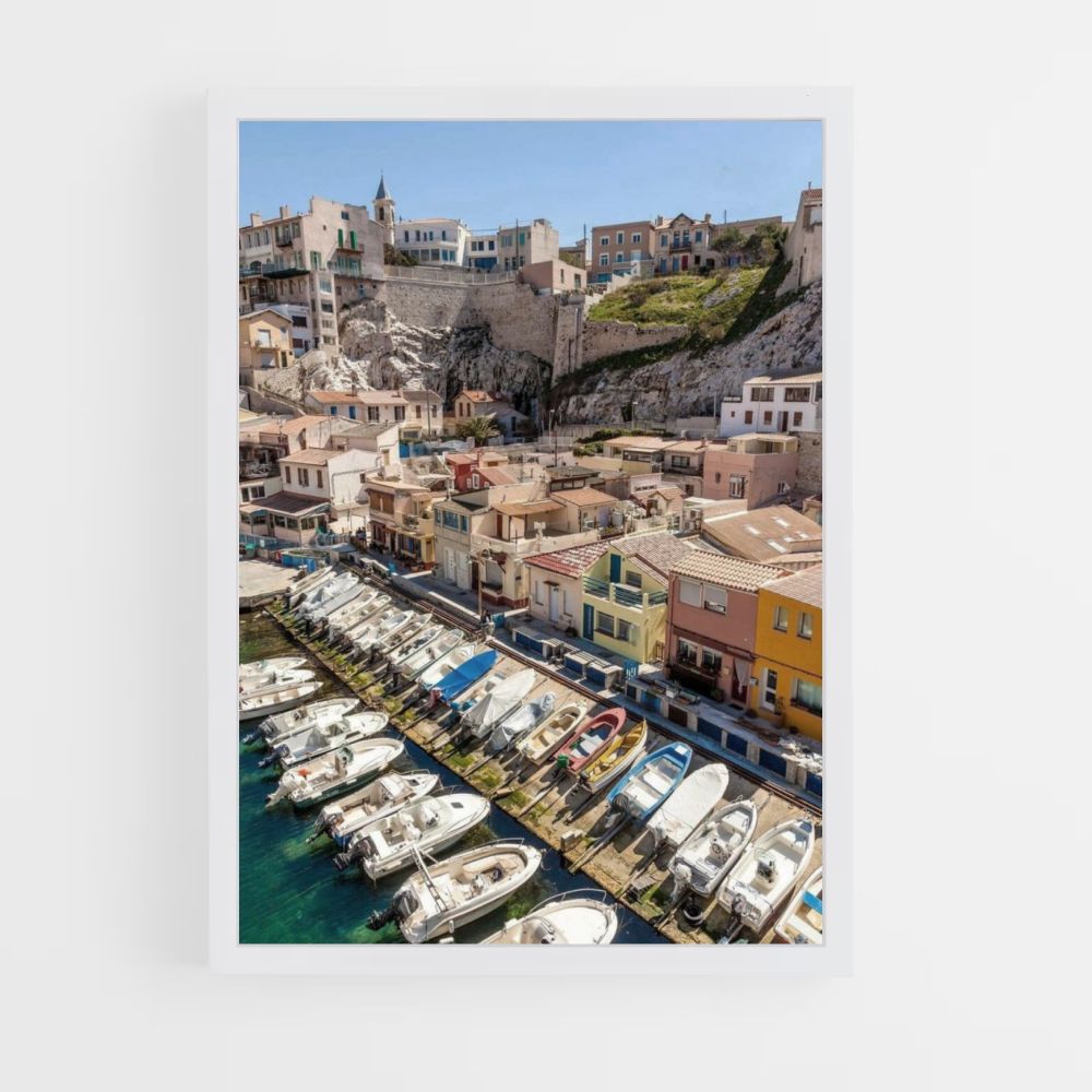 Plakat zum Hafen von Marseille