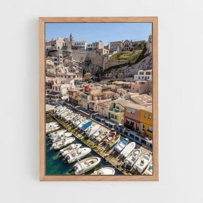 Plakat zum Hafen von Marseille