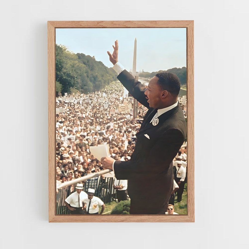 martin-luther-king-1 cadre Bois clair