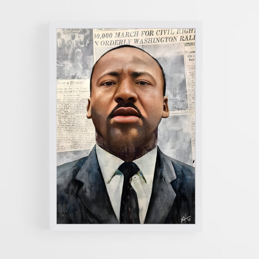 martin-luther-king-5 cadre Blanc