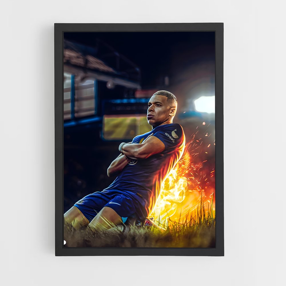 mbappe-5 cadre Noir