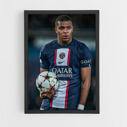 mbappe-7 cadre Noir