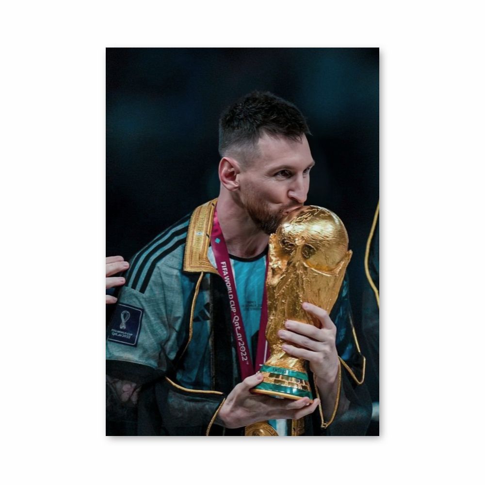 Poster Lionel Messi Goldener Ball