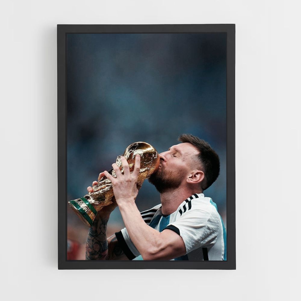 Poster Messi Weltmeister