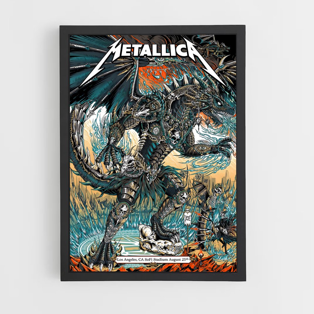 metallica-7 cadre Noir