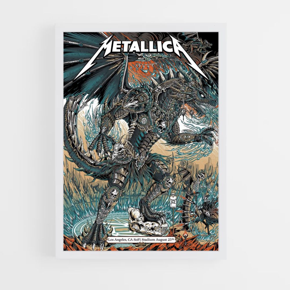 Poster Metallica Drache