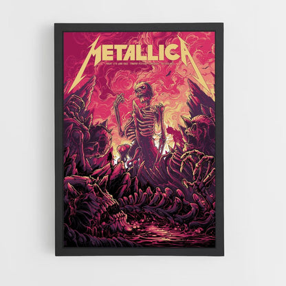 Metallica-Skelett-Poster