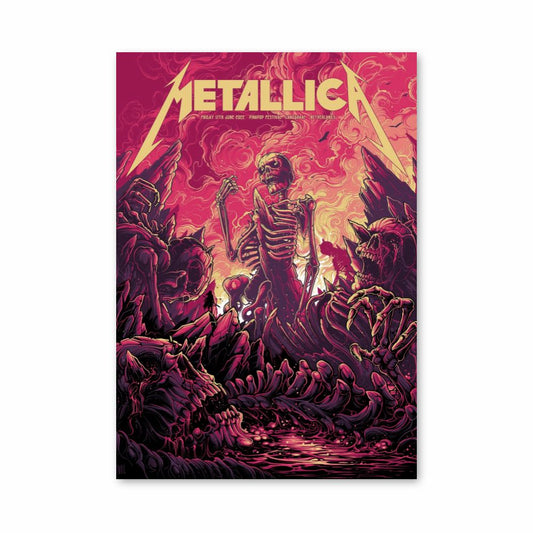 Metallica-Skelett-Poster