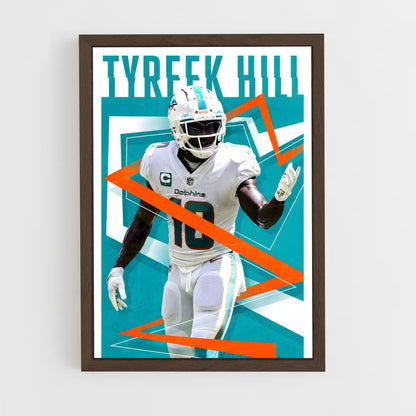 miami-dolphins-11 cadre Bois foncé