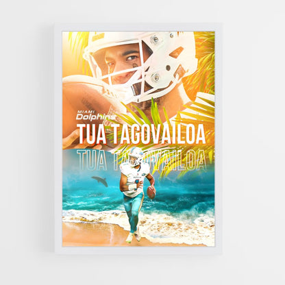 miami-dolphins-7 cadre Blanc