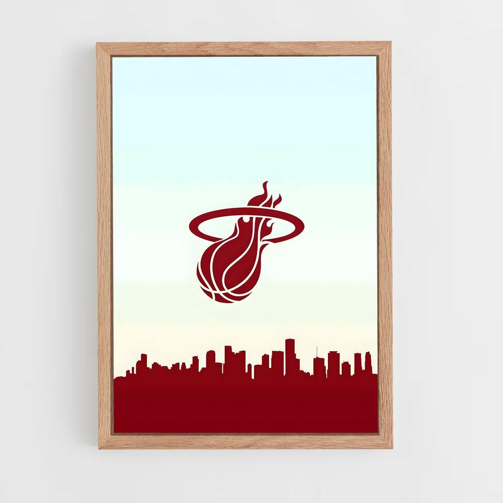 miami-heat-14 cadre Bois clair