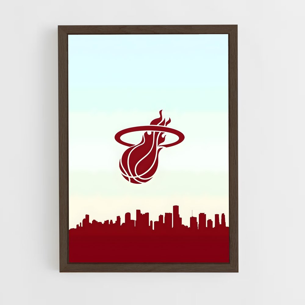 miami-heat-14 cadre Bois foncé