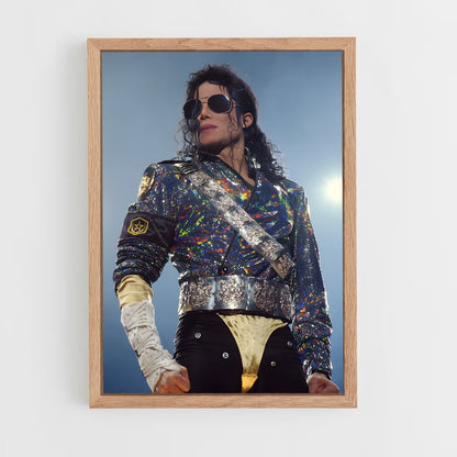 michael-jackson-2 cadre Bois clair