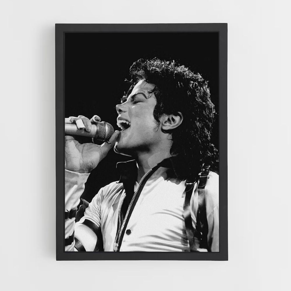 Poster Michael Jackson singt