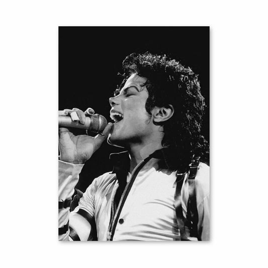 Poster Michael Jackson singt