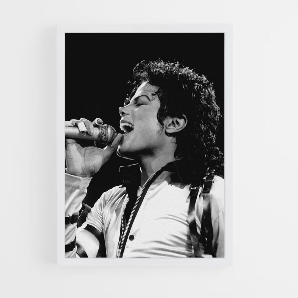 Poster Michael Jackson singt