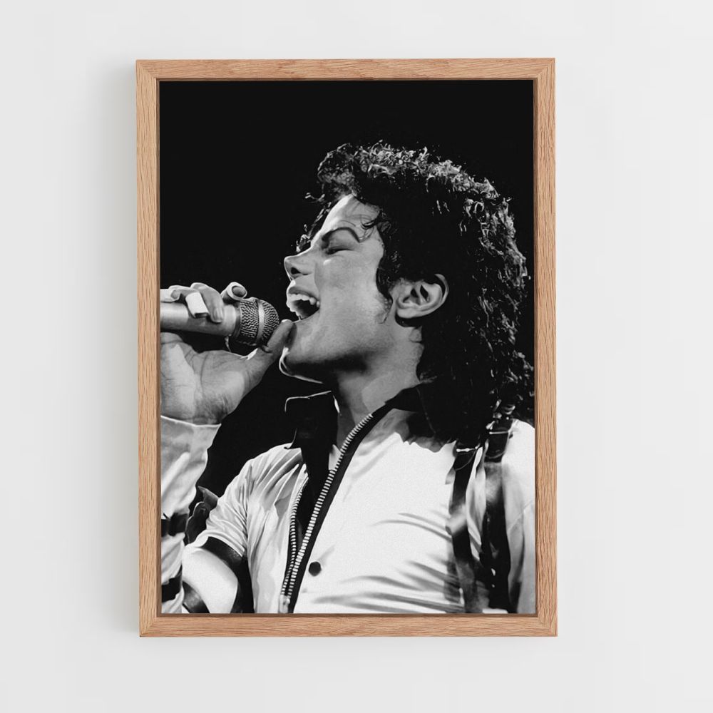 Poster Michael Jackson singt