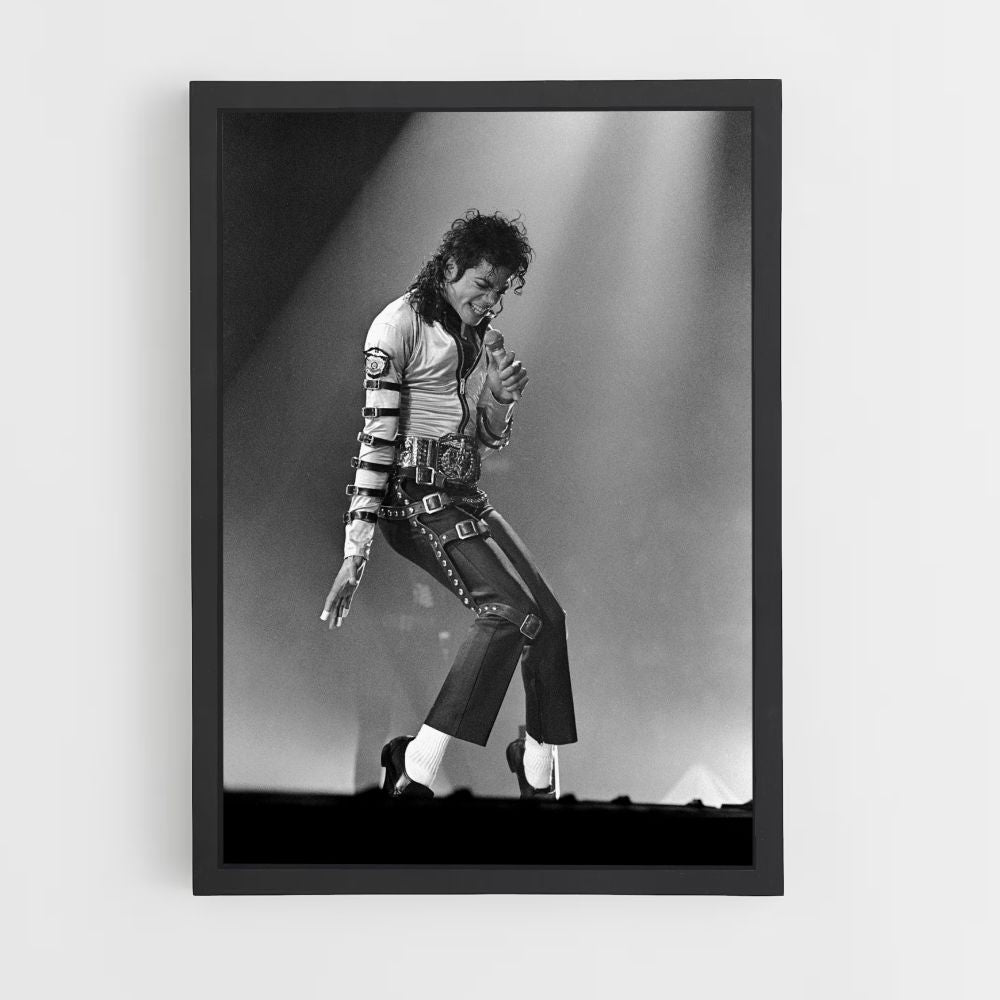 Poster Michael Jackson Schwarz und Weiß