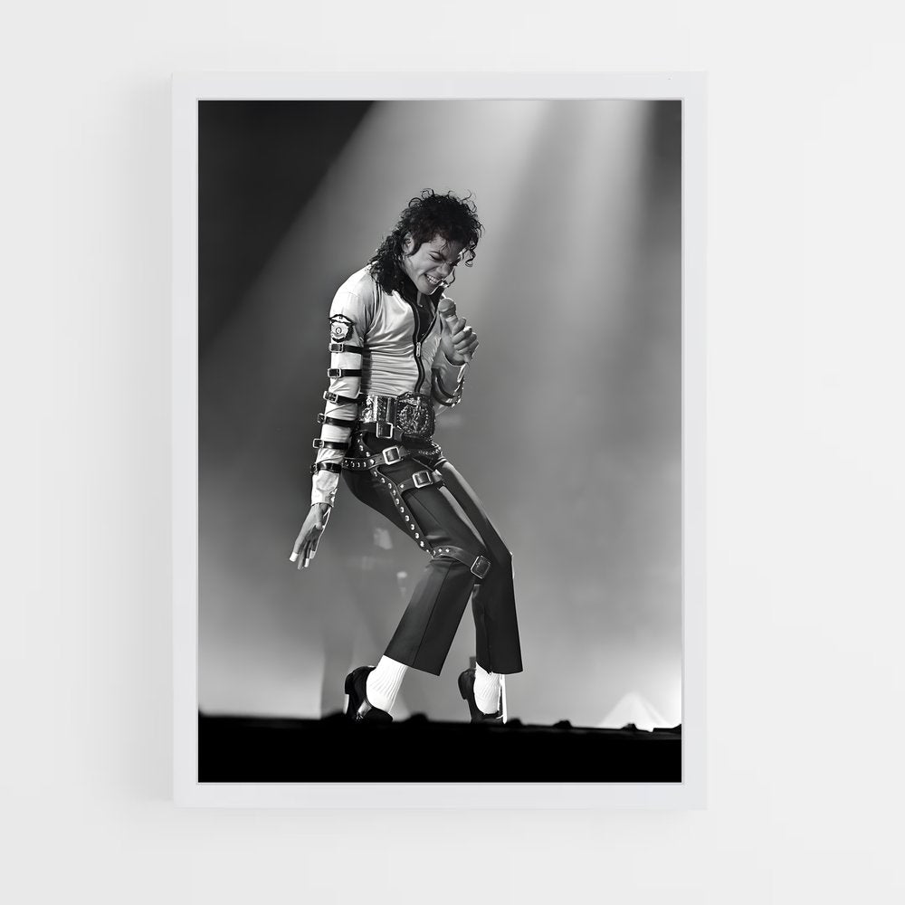 Poster Michael Jackson Schwarz und Weiß | Ästhetische Poster