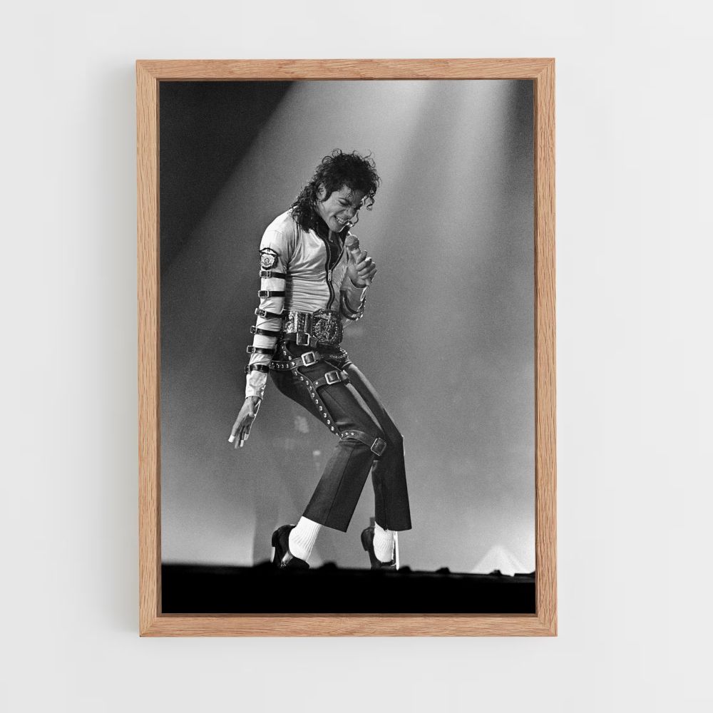 Poster Michael Jackson Schwarz und Weiß