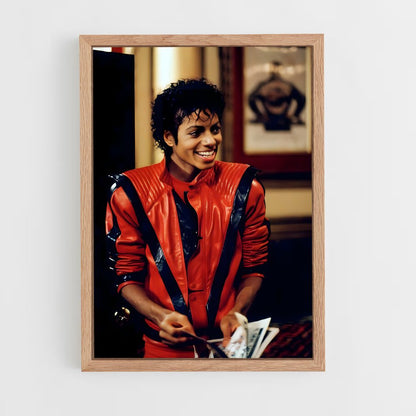 michael-jackson-6 cadre Bois clair
