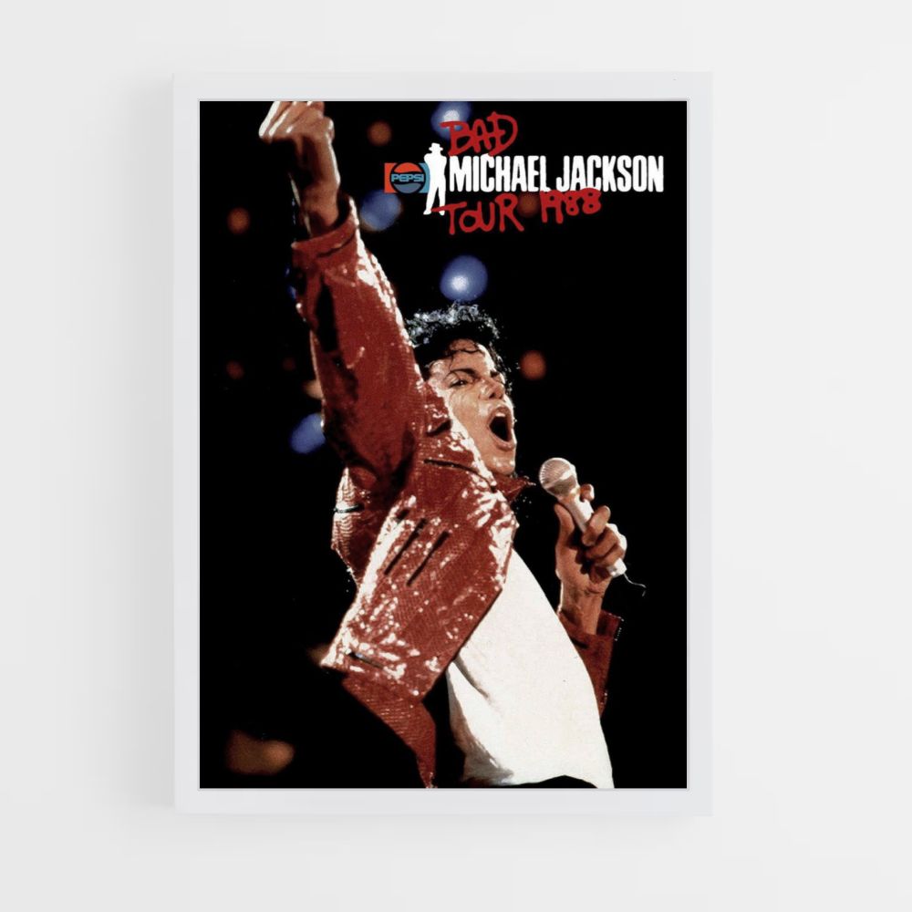 Plakat Michael Jackson 1988