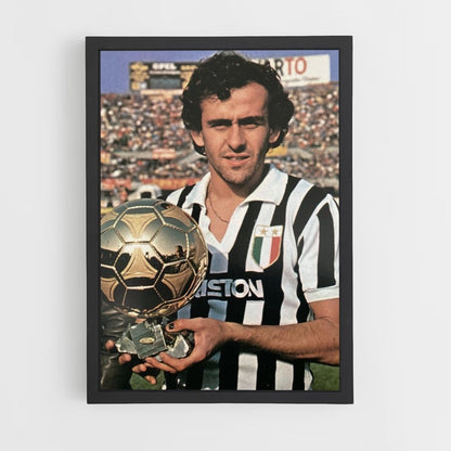 Poster Michel Platini Goldener Ball