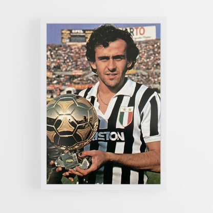 Poster Michel Platini Goldener Ball