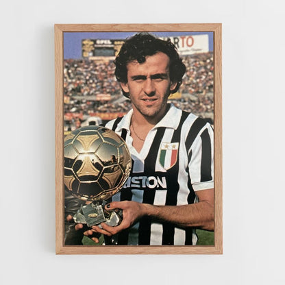 Poster Michel Platini Goldener Ball