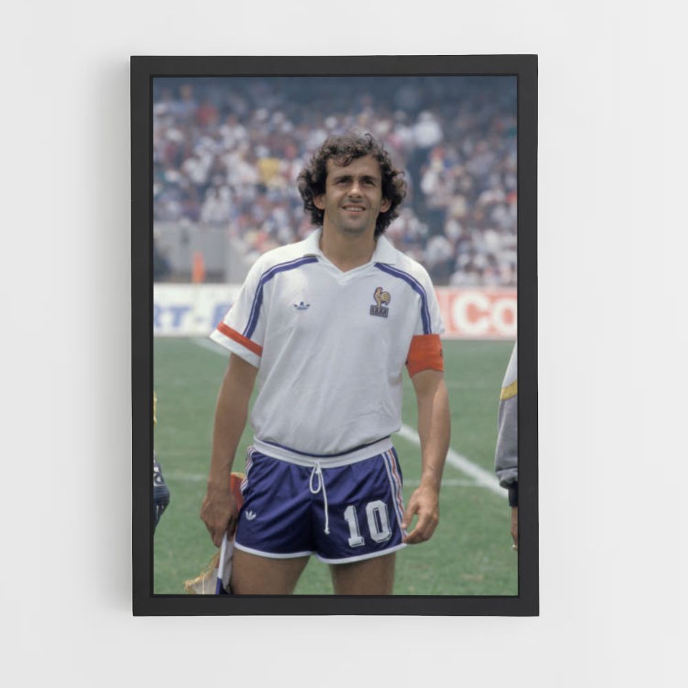 Plakat Michel Platini 10 Frankreich