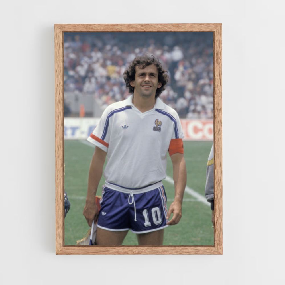 Plakat Michel Platini 10 Frankreich