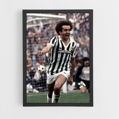 Poster Michel Platini Spieler