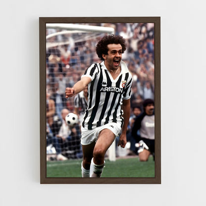 michel-platini-6 cadre Bois foncé